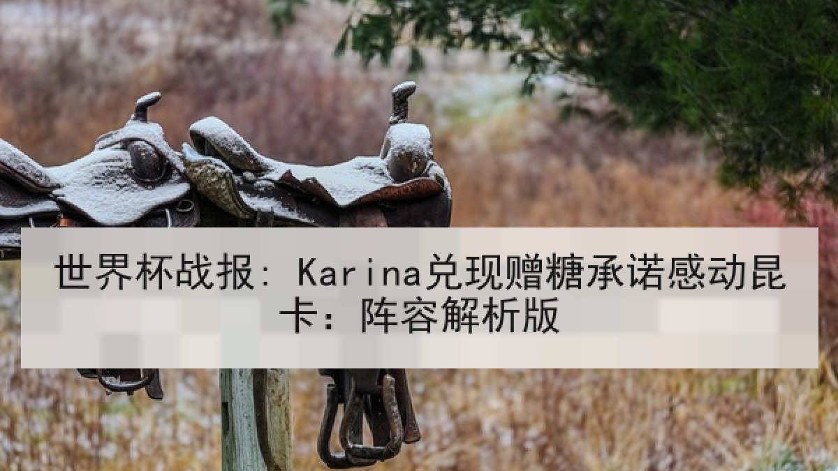 世界杯战报: Karina兑现赠糖承诺感动昆卡：阵容解析版